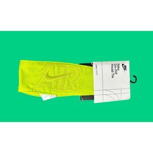Nike Dri-FIT Air Head Tie Neon Yellow For Women